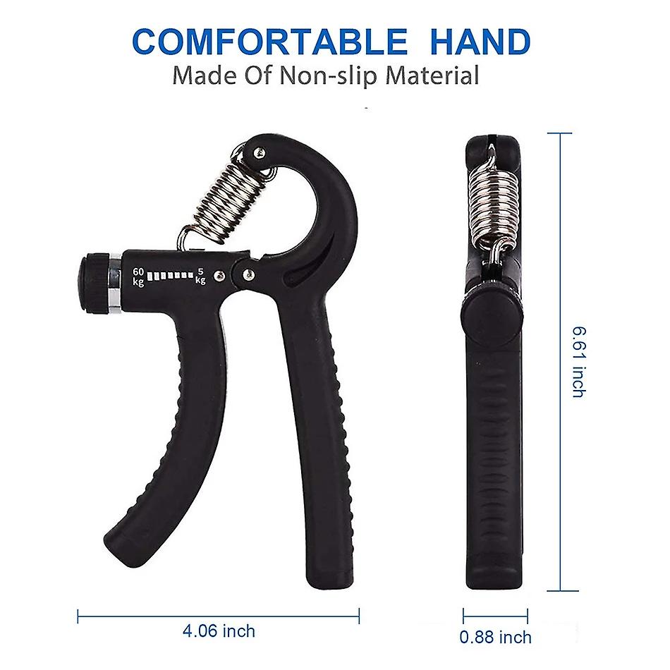 Adjustable Hand Grip Strengthener 5-60KG - Fitness Exerciser for Wrist and Forearm Training