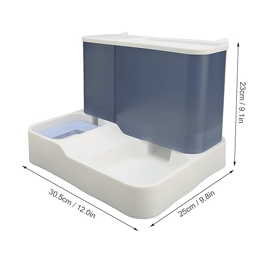 Large Capacity 2-in-1 Cat Feeder & Water Dispenser - Automatic Pet Feeding Solution