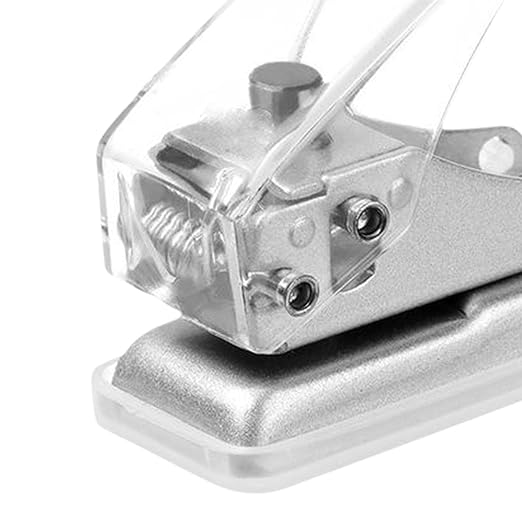 KW-Trio 92A0 Compact Single Hole Punch - 10 Sheets Capacity, Mini Loose Leaf Puncher, Easy Storage with Lock