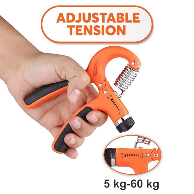 Adjustable Hand Grip Strengthener 5-60KG - Fitness Exerciser for Wrist and Forearm Training
