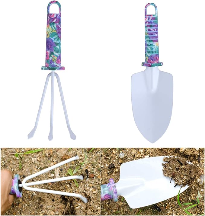 Versatile YL025 Gardening Tool Set for Pots & Plants - Stainless Steel 5-Piece Kit