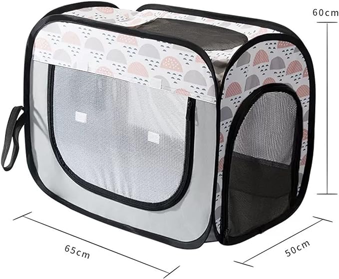 Portable Pet Hair Drying Box for Cats & Dogs - Medium Size, Scratch-Resistant Mesh