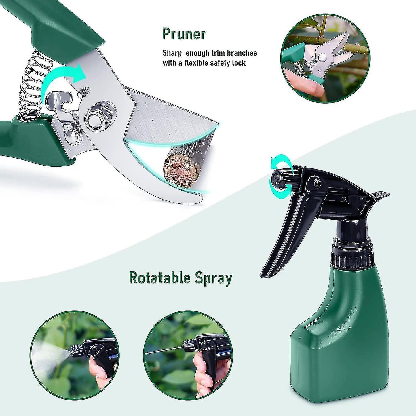 Versatile YL025 Gardening Tool Set for Pots & Plants - Stainless Steel 5-Piece Kit
