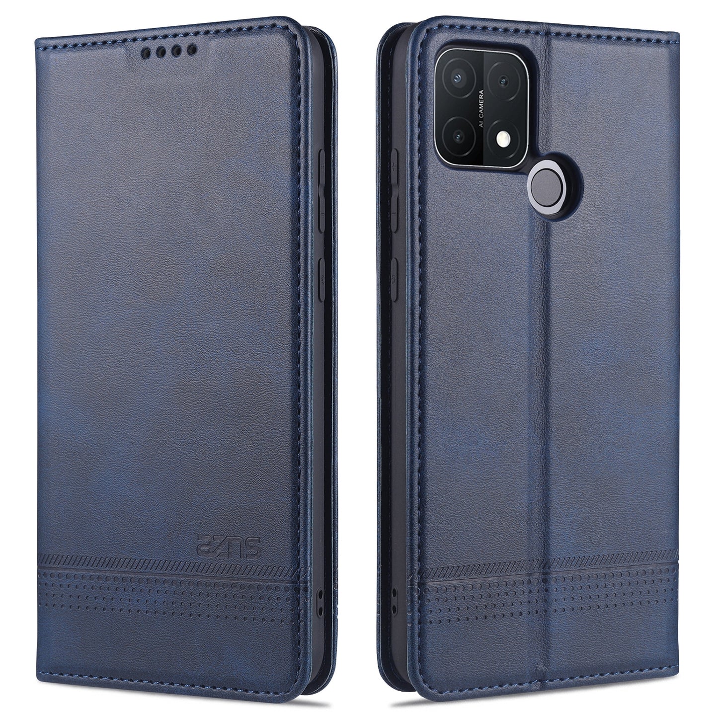 For OPPO A15 Leather Wallet Case with Card Holder & Magnetic Closure