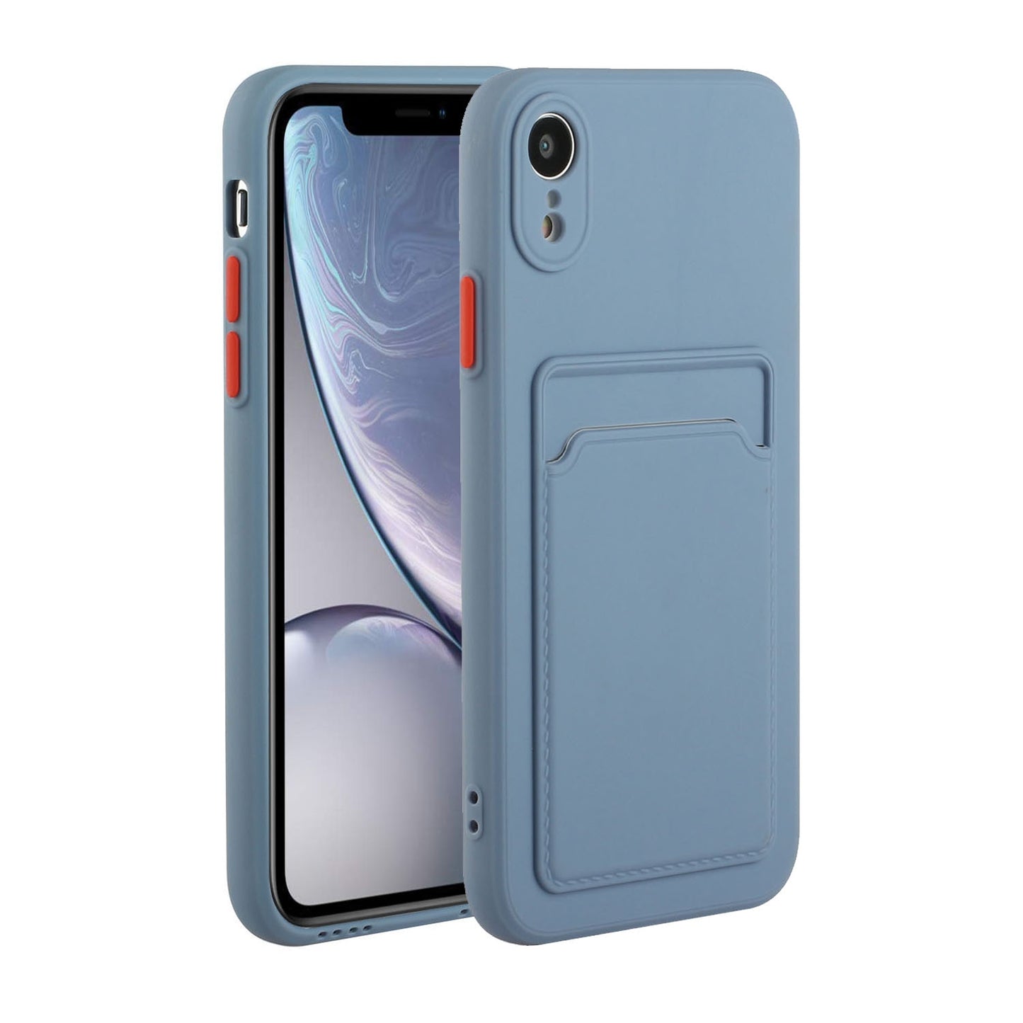 For Apple iPhone XR Shockproof TPU Case with Card Holder - Durable & Lightweight Design