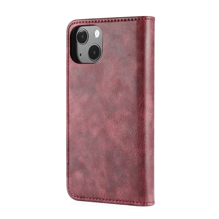 iPhone 13 Mini Leather Wallet Case - Detachable & Magnetic - Card Slots