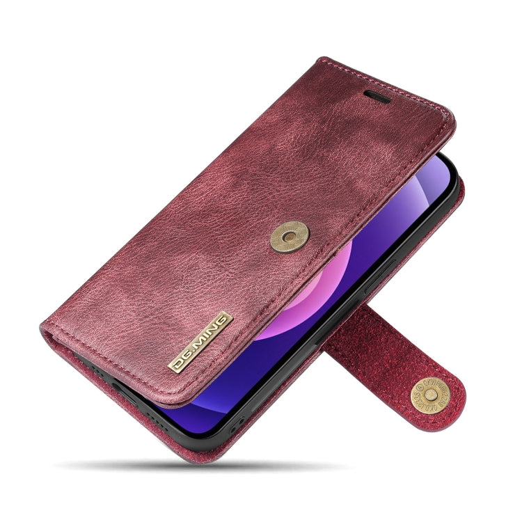 iPhone 13 Mini Leather Wallet Case - Detachable & Magnetic - Card Slots