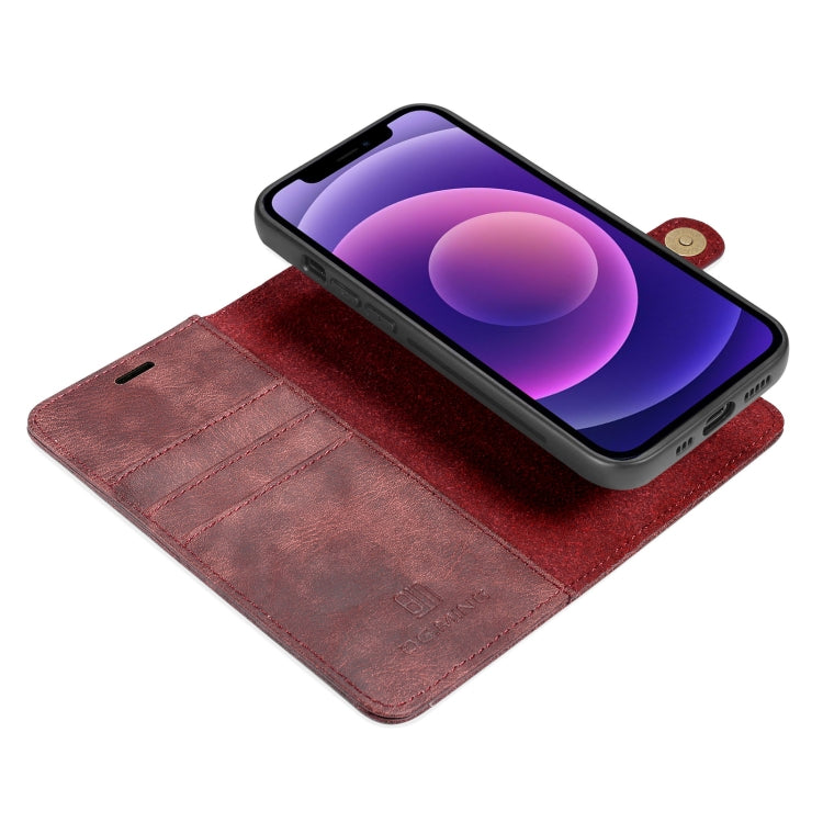 iPhone 13 Mini Leather Wallet Case - Detachable & Magnetic - Card Slots