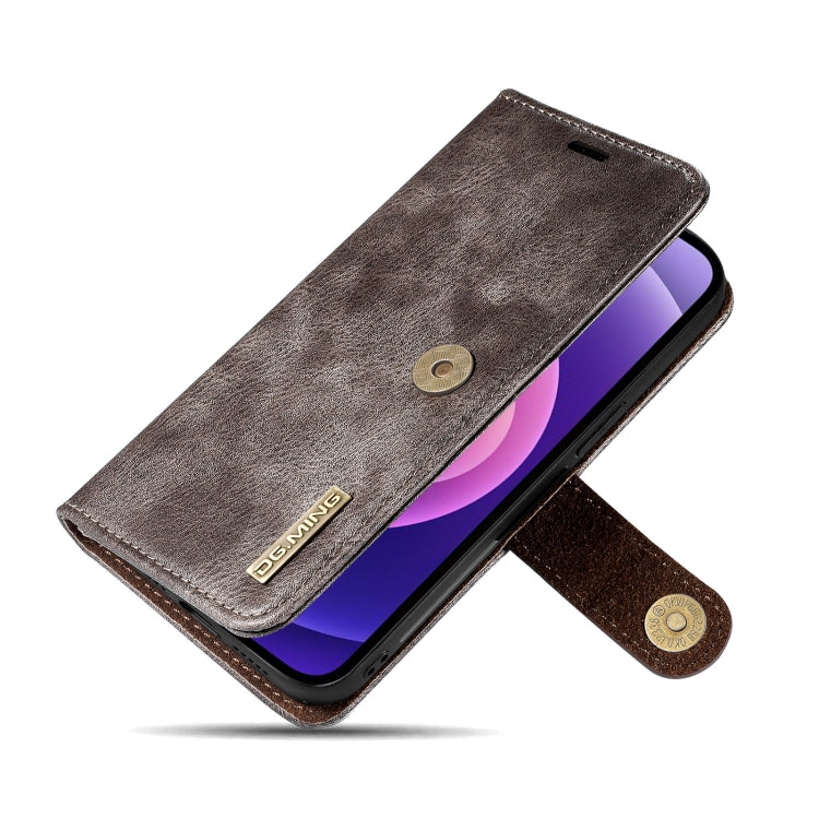 iPhone 13 Mini Leather Wallet Case - Detachable & Magnetic - Card Slots