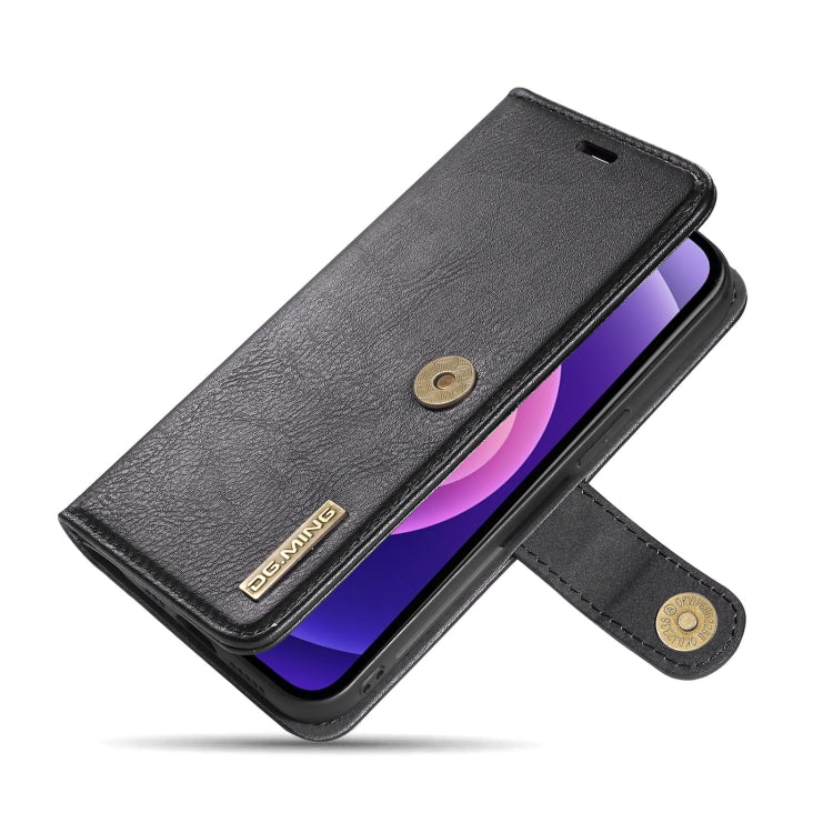 iPhone 13 Mini Leather Wallet Case - Detachable & Magnetic - Card Slots