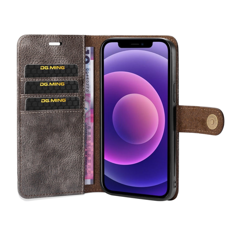 iPhone 13 Leather Wallet Case - Detachable & Magnetic - Card Slots