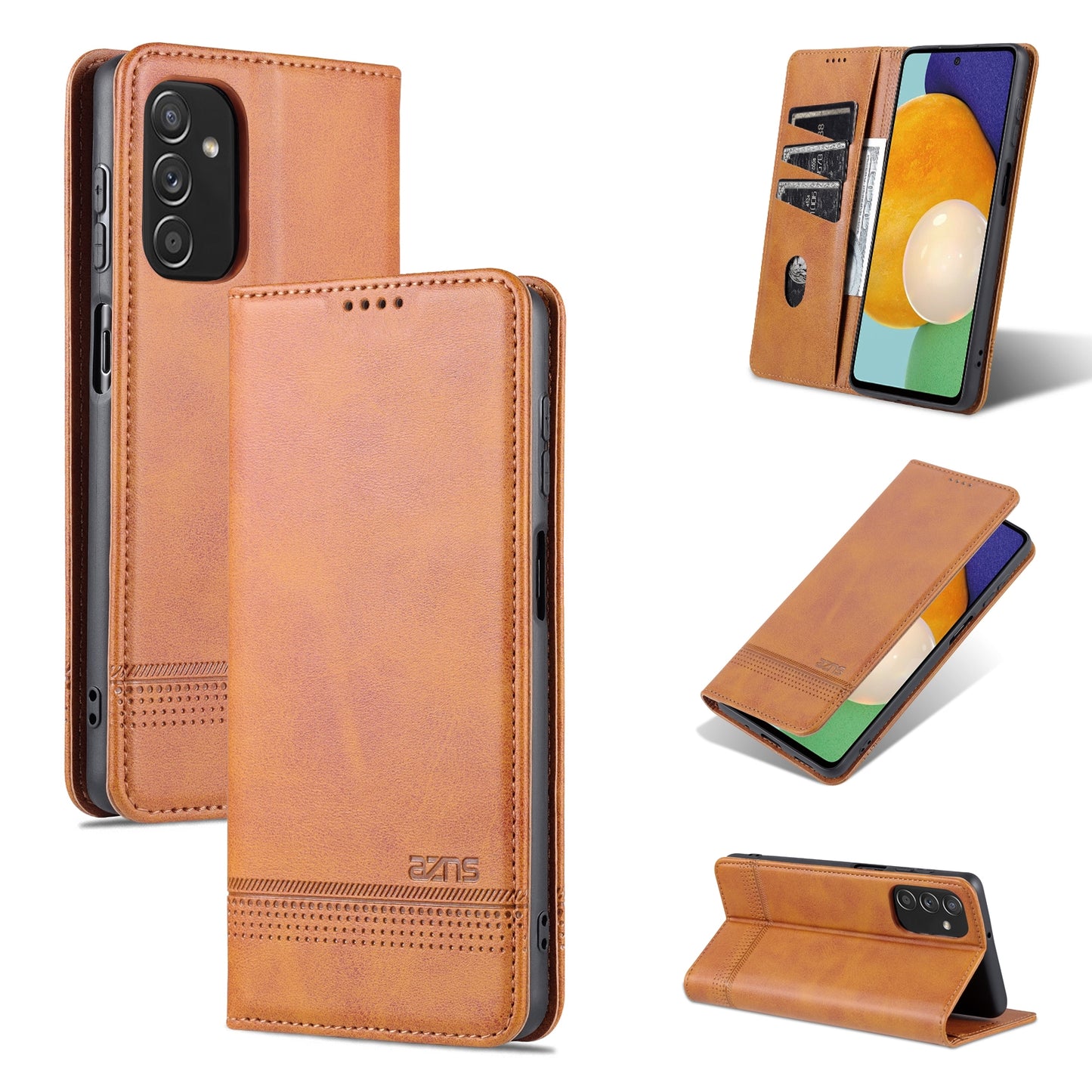 For Samsung Galaxy M52 5G Leather Wallet Case with Card Holder & Magnetic Closure
