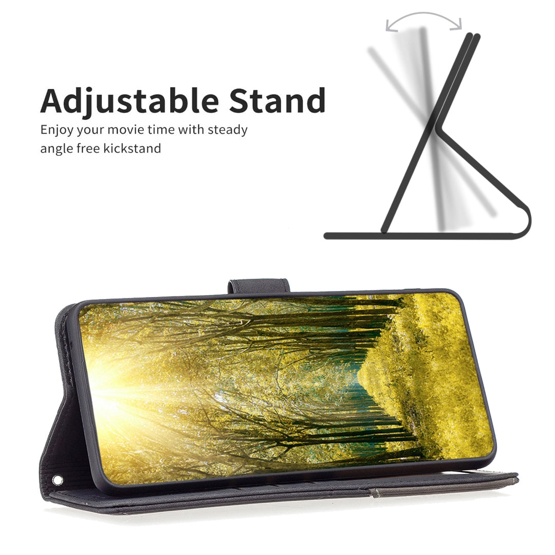 For Xiaomi 12 Lite Rhombus Texture Leather Phone Case with Magnetic Buckle and Card Holder