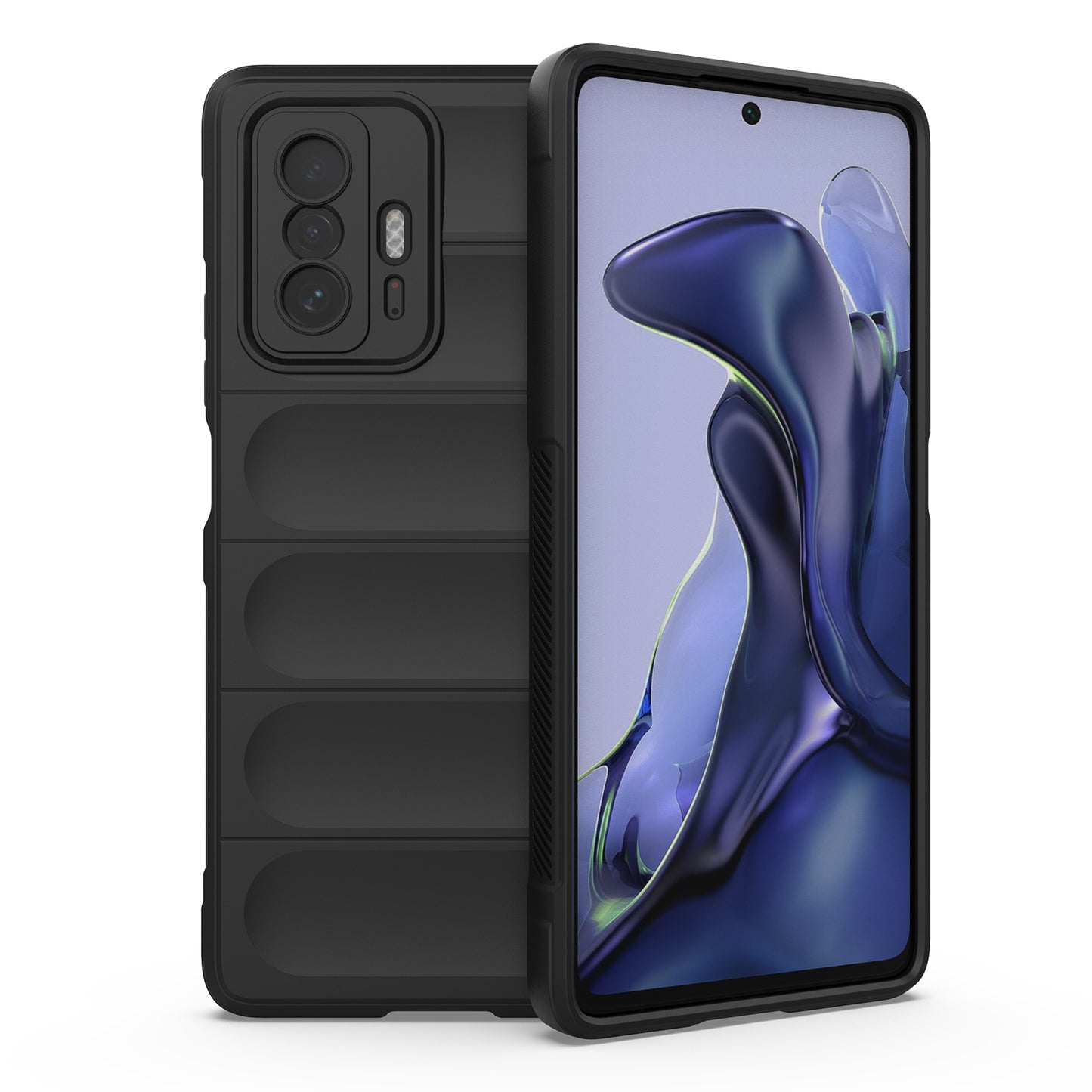 For Xiaomi 11T Magic Shield TPU + Flannel Phone Case - Stylish, Durable, and Lightweight Protection