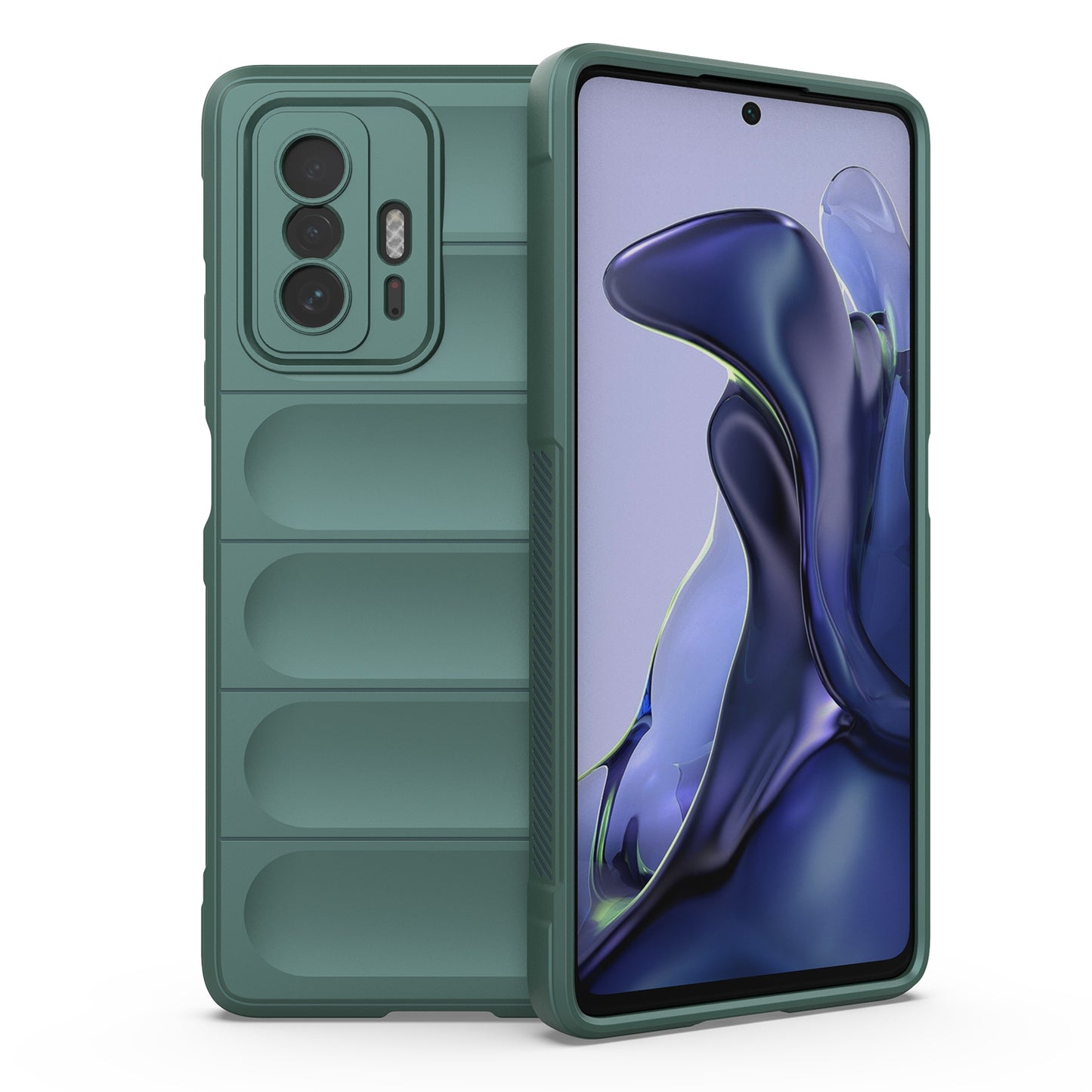 For Xiaomi 11T Magic Shield TPU + Flannel Phone Case - Stylish, Durable, and Lightweight Protection