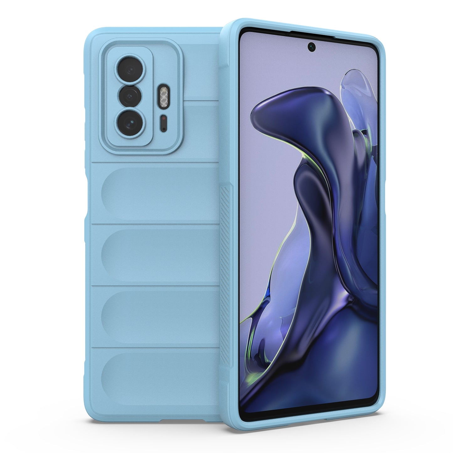 For Xiaomi 11T Magic Shield TPU + Flannel Phone Case - Stylish, Durable, and Lightweight Protection