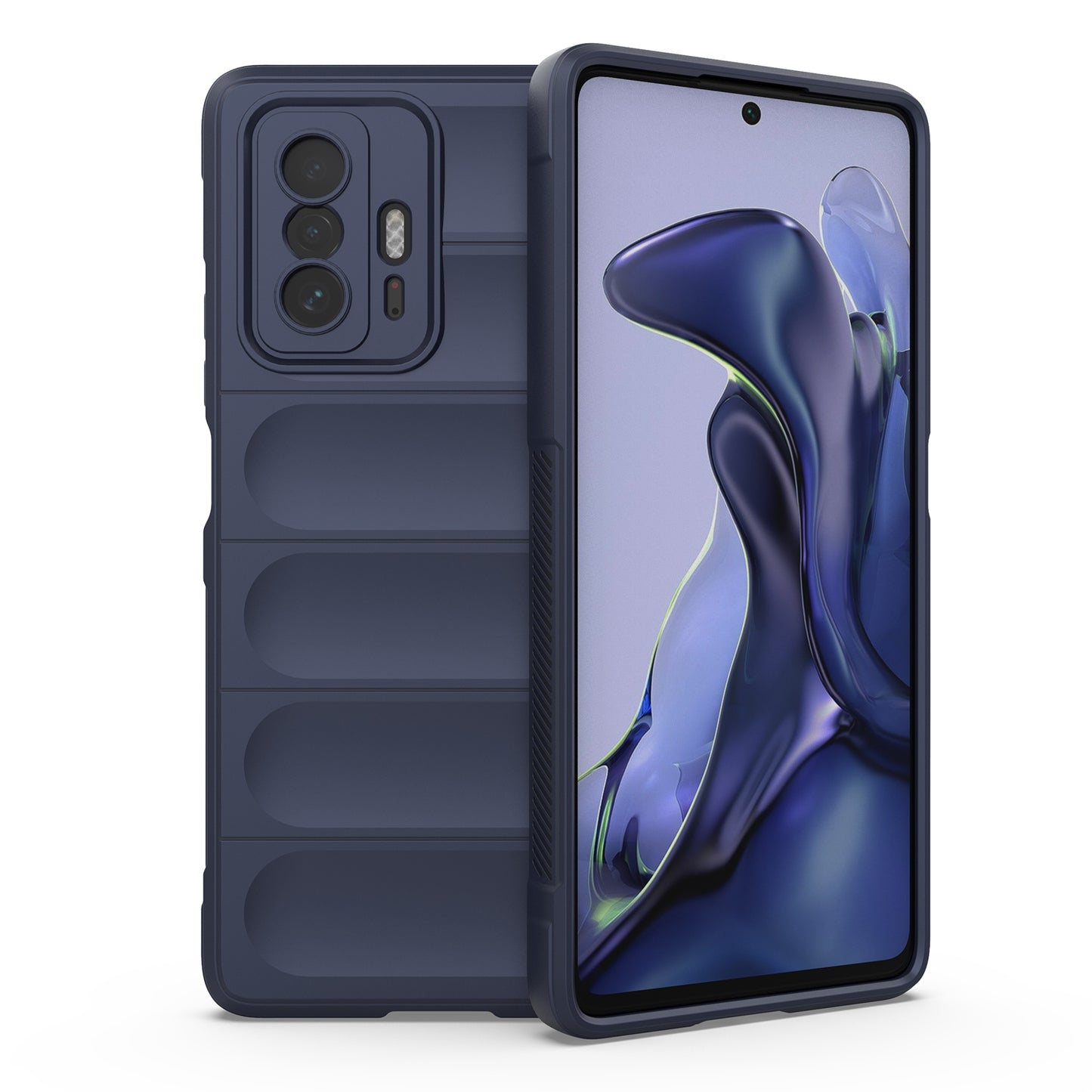 For Xiaomi 11T Magic Shield TPU + Flannel Phone Case - Stylish, Durable, and Lightweight Protection