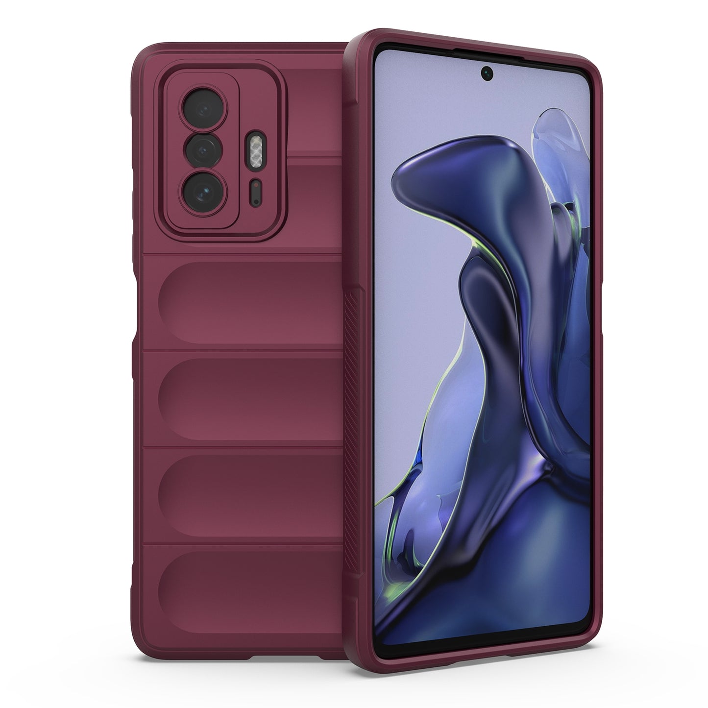 For Xiaomi 11T Magic Shield TPU + Flannel Phone Case - Stylish, Durable, and Lightweight Protection