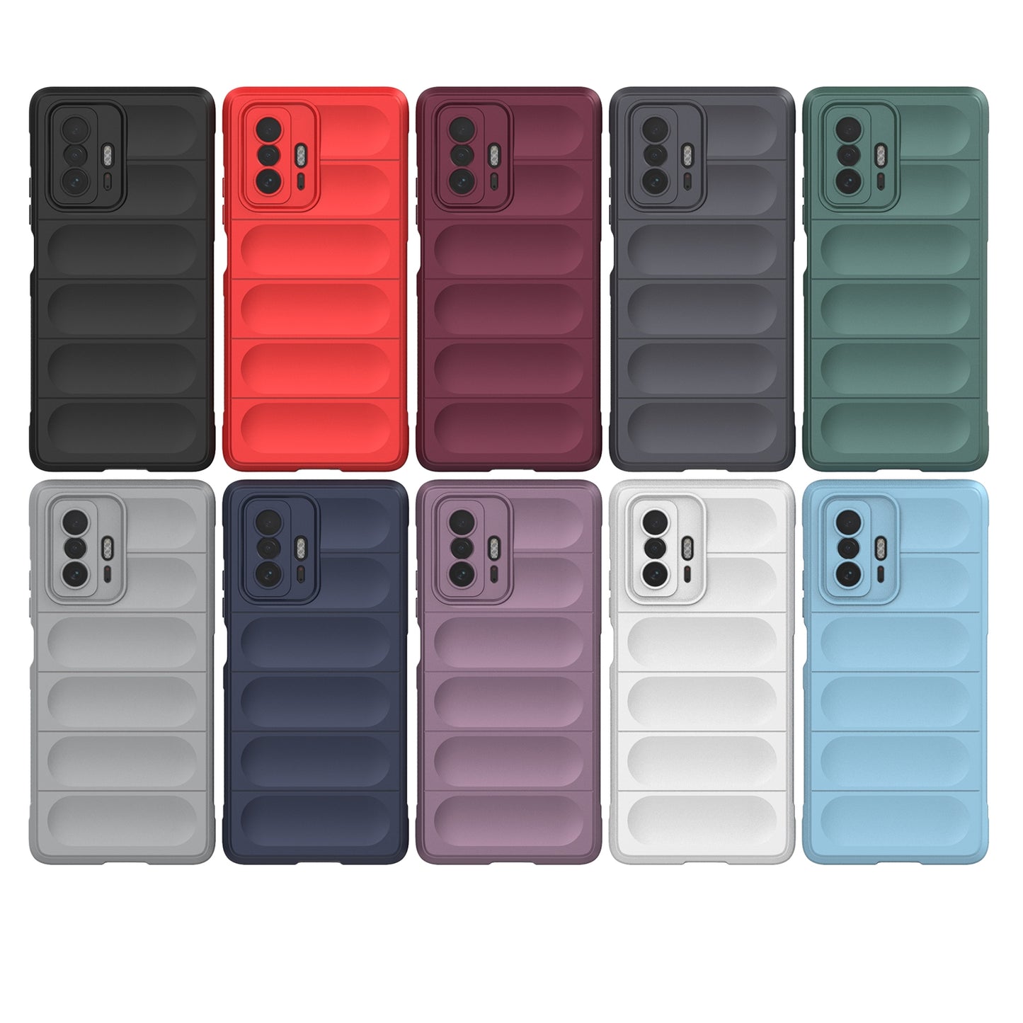 For Xiaomi 11T Magic Shield TPU + Flannel Phone Case - Stylish, Durable, and Lightweight Protection