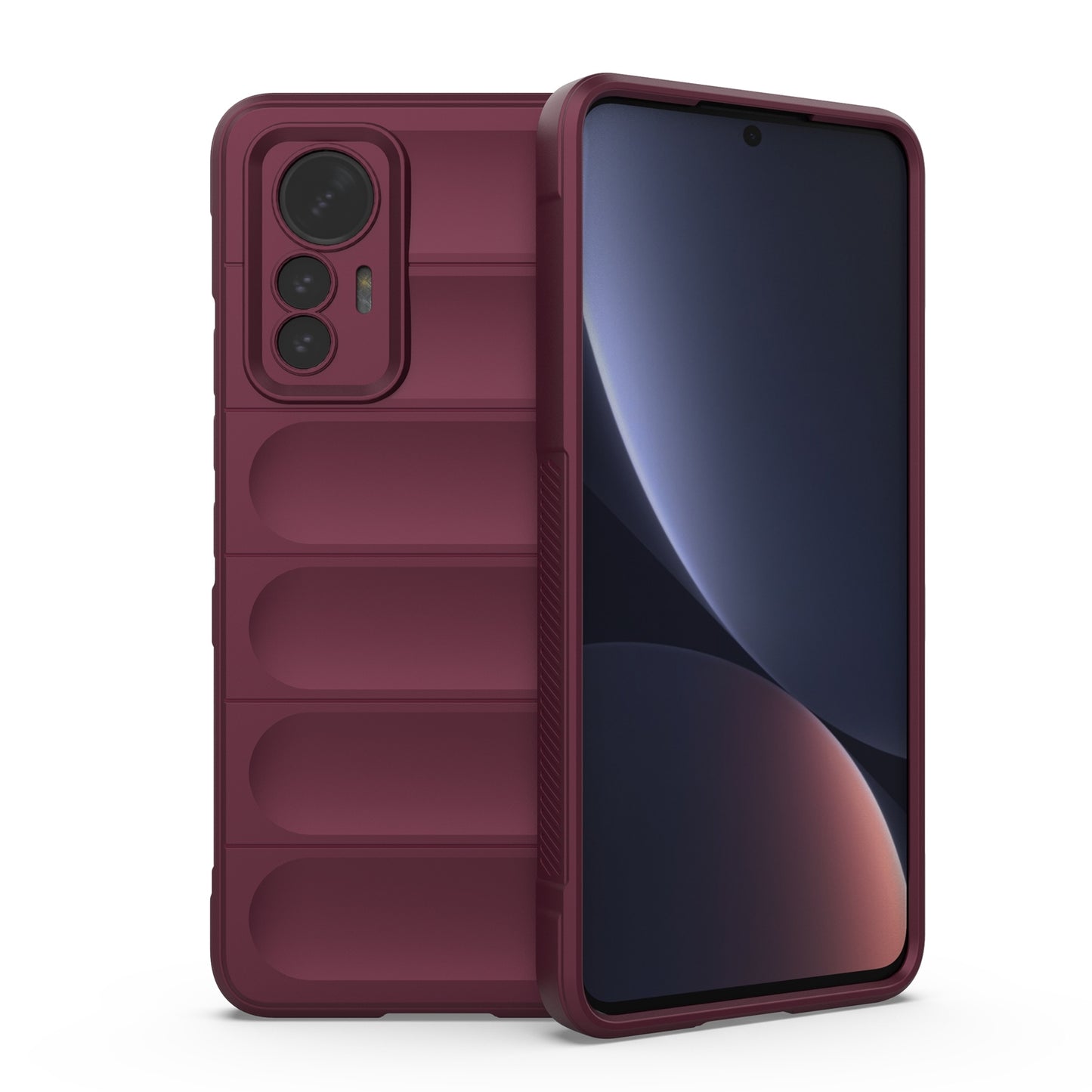For Xiaomi 12 Lite Magic Shield TPU + Flannel Phone Case - Stylish, Durable, and Lightweight Protection