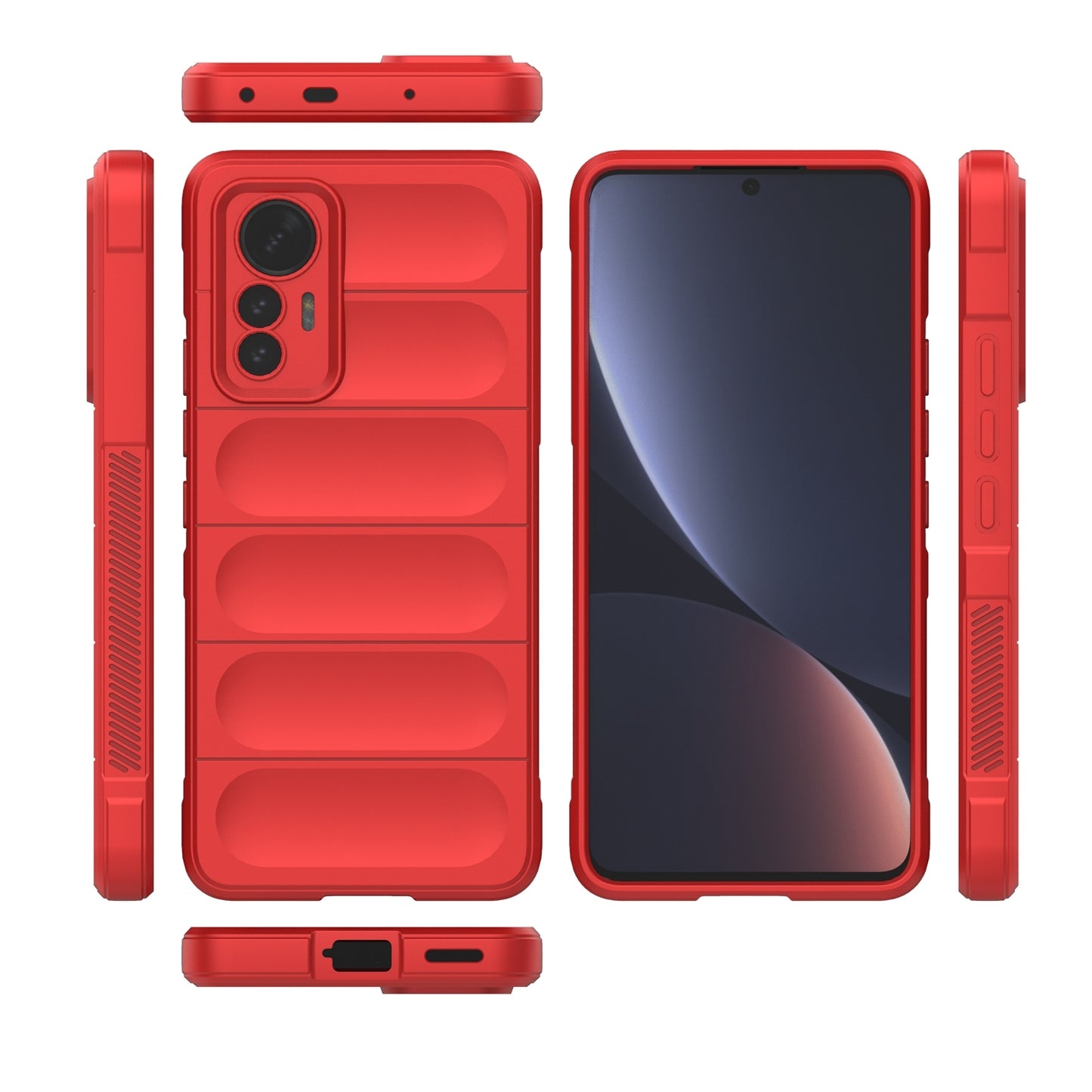 For Xiaomi 12 Lite Magic Shield TPU + Flannel Phone Case - Stylish, Durable, and Lightweight Protection