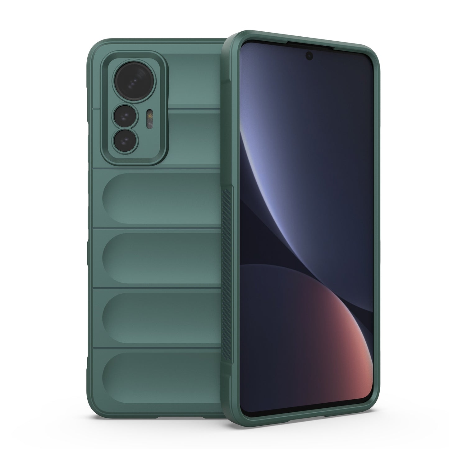 For Xiaomi 12 Lite Magic Shield TPU + Flannel Phone Case - Stylish, Durable, and Lightweight Protection