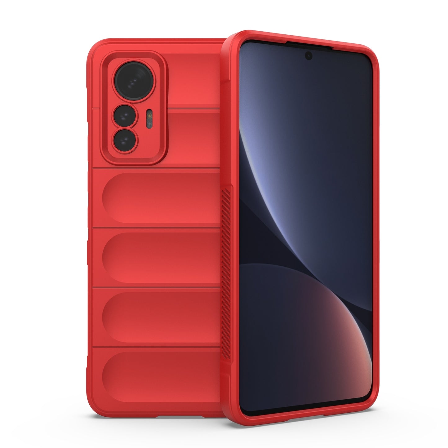 For Xiaomi 12 Lite Magic Shield TPU + Flannel Phone Case - Stylish, Durable, and Lightweight Protection
