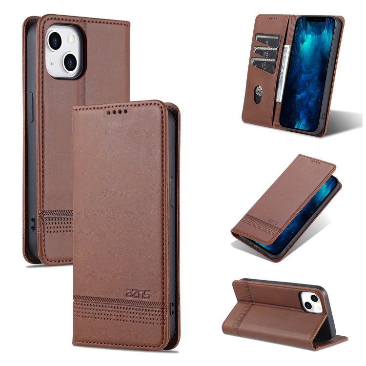 For iPhone 13 Leather Wallet Case with Card Holder & Magnetic Closure