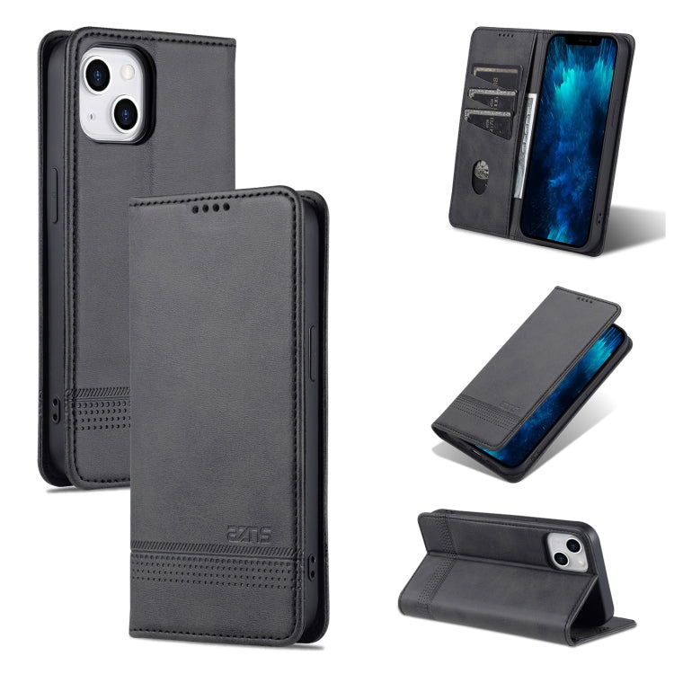 For iPhone 13 Leather Wallet Case with Card Holder & Magnetic Closure
