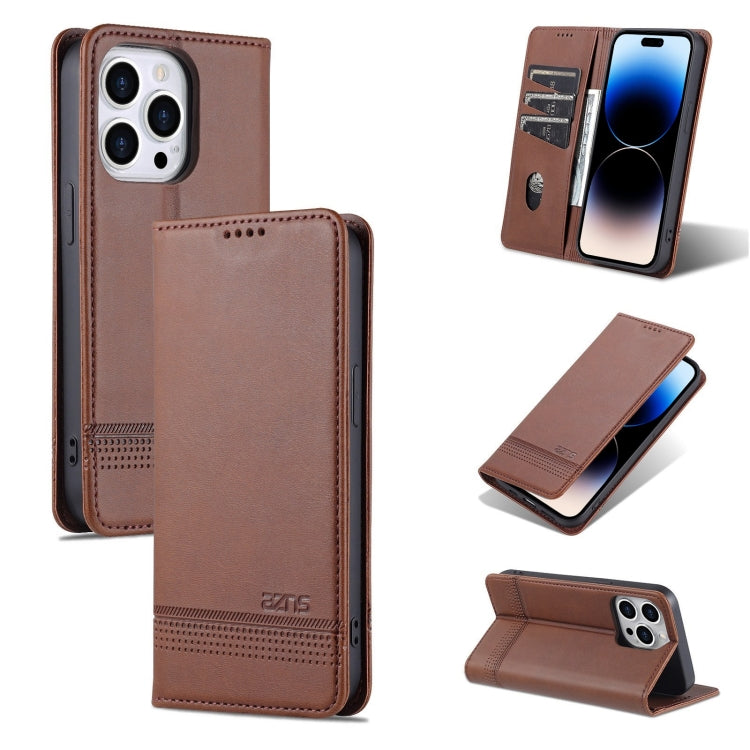 iPhone 14 Pro Max Leather Wallet Case with Card Holder & Magnetic Closure