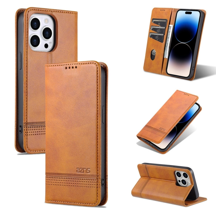 iPhone 14 Pro Max Leather Wallet Case with Card Holder & Magnetic Closure