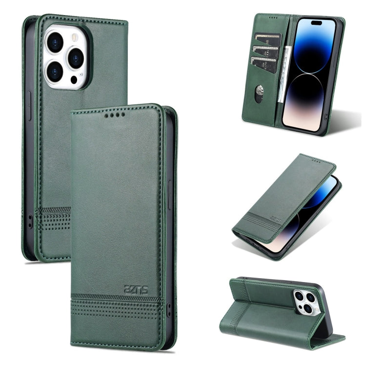 iPhone 14 Pro Max Leather Wallet Case with Card Holder & Magnetic Closure