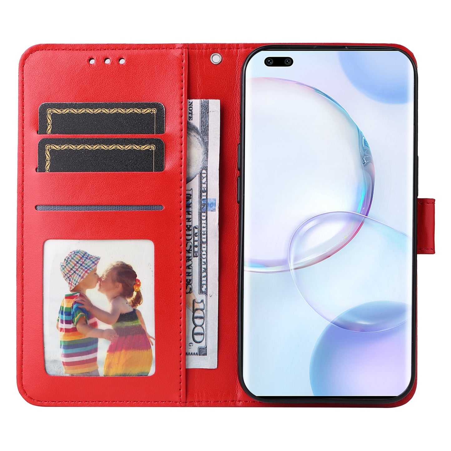 Honor 50 Pro Sunflower Embossed Leather Wallet Phone Case with Kickstand and Card Holder