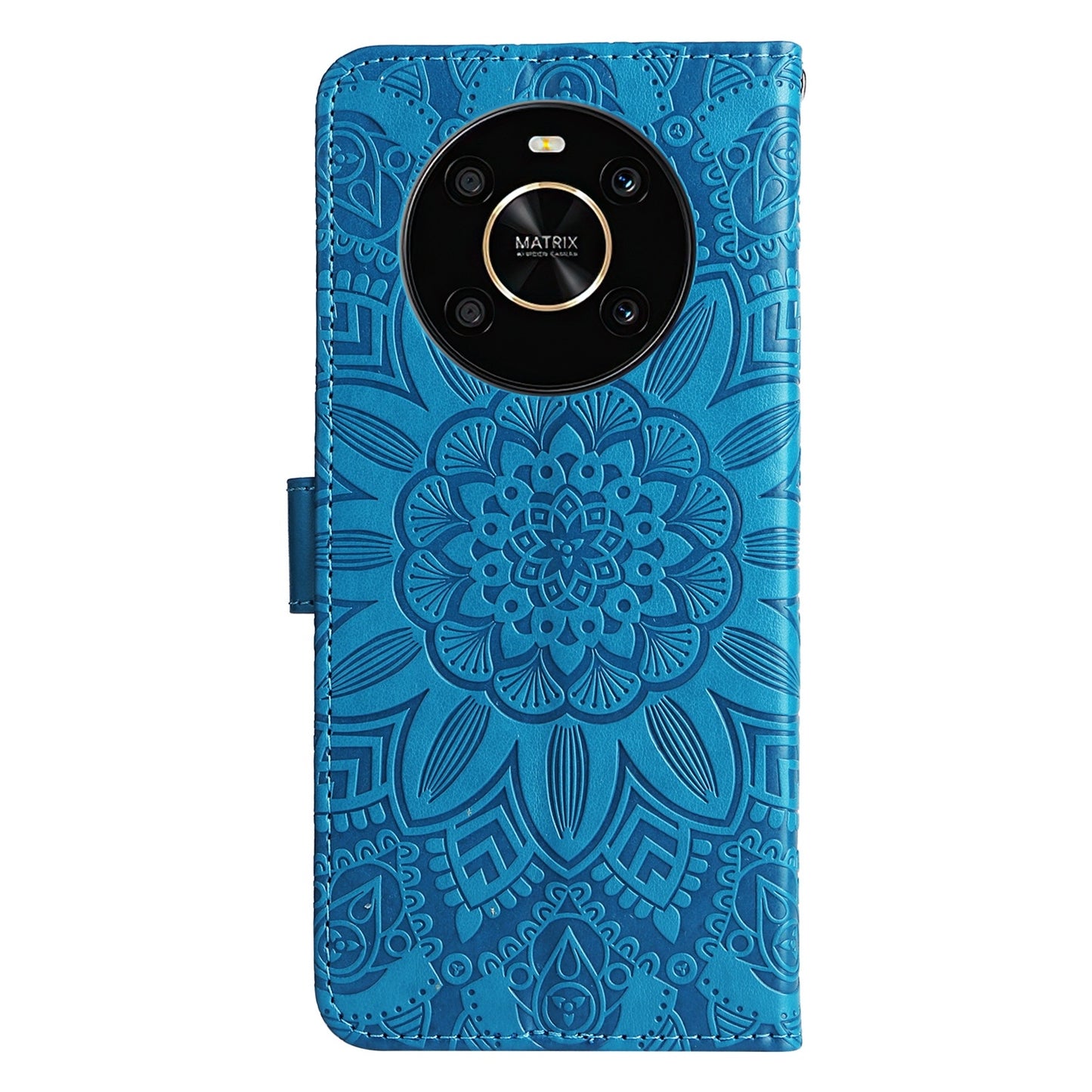 Honor X9 5G Sunflower Embossed Leather Wallet Phone Case with Kickstand and Card Holder