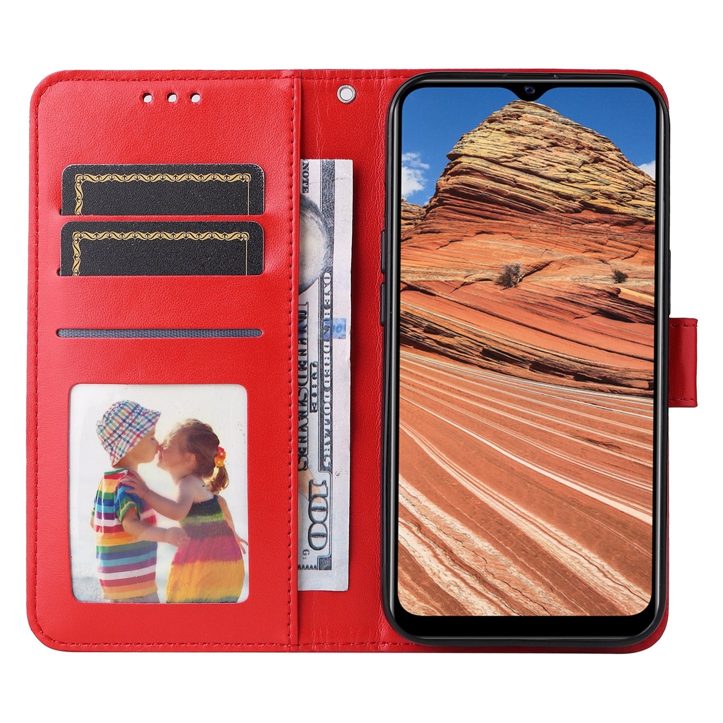 For vivo Y20 Sunflower Embossed Leather Wallet Phone Case with Kickstand and Card Holder