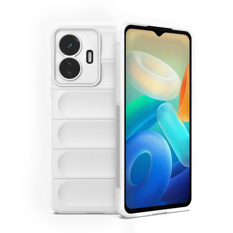 For vivo Y77 5G Global Magic Shield TPU + Flannel Phone Case - Stylish, Durable, and Lightweight Protection