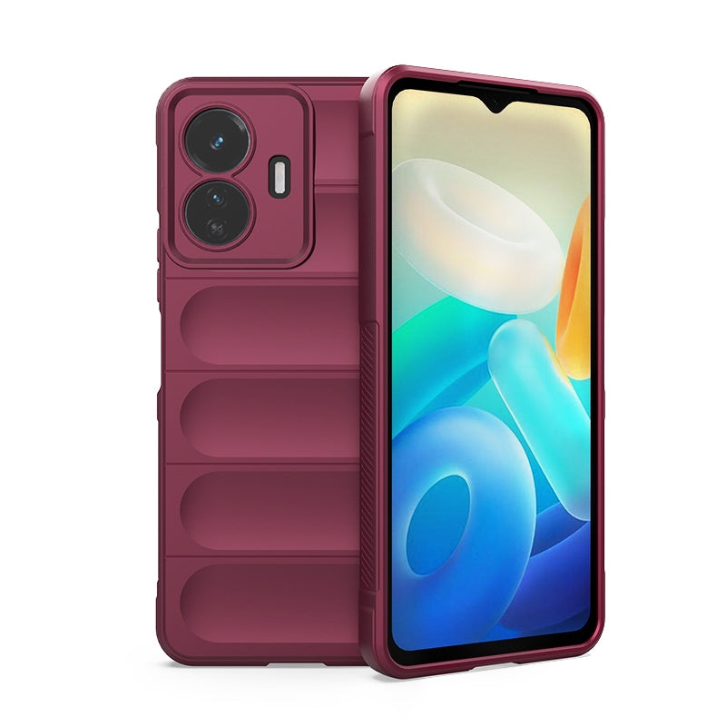 For vivo Y77 5G Global Magic Shield TPU + Flannel Phone Case - Stylish, Durable, and Lightweight Protection