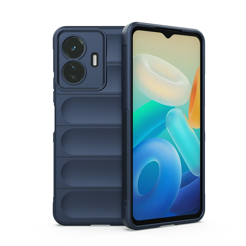 For vivo Y77 5G Global Magic Shield TPU + Flannel Phone Case - Stylish, Durable, and Lightweight Protection