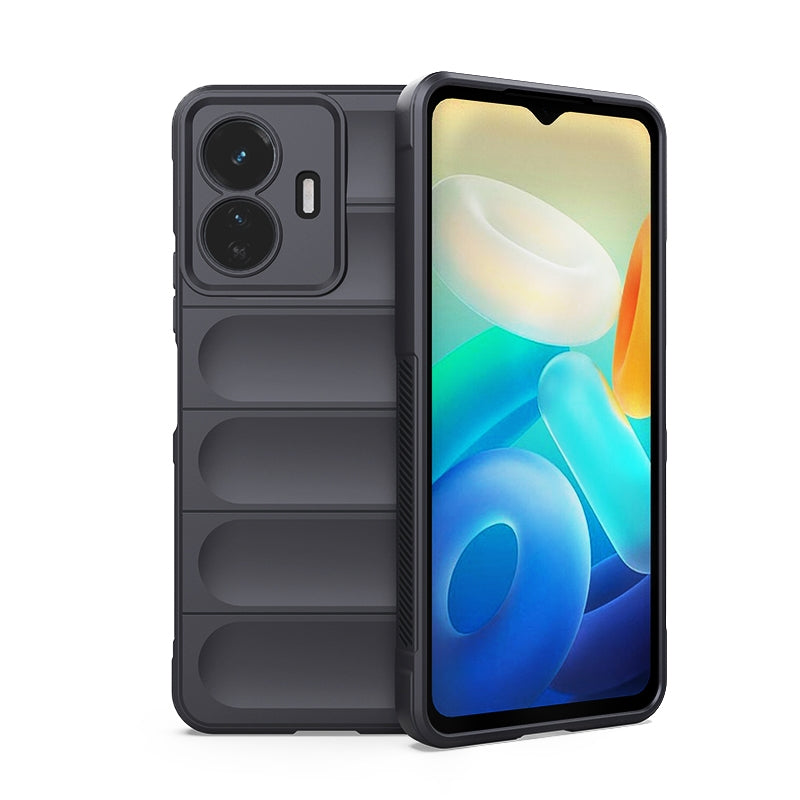 For vivo Y77 5G Global Magic Shield TPU + Flannel Phone Case - Stylish, Durable, and Lightweight Protection