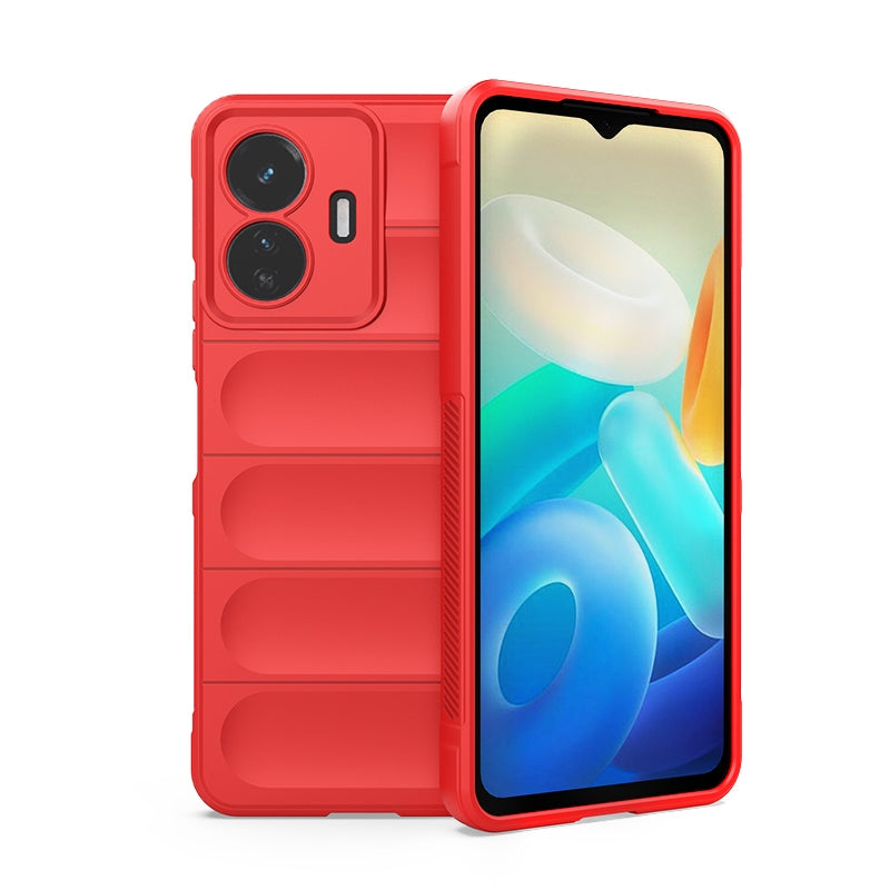For vivo Y77 5G Global Magic Shield TPU + Flannel Phone Case - Stylish, Durable, and Lightweight Protection