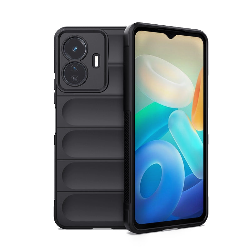 For vivo Y77 5G Global Magic Shield TPU + Flannel Phone Case - Stylish, Durable, and Lightweight Protection