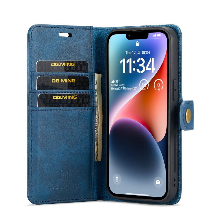 iPhone 14 Leather Wallet Case - Detachable & Magnetic - Card Slots