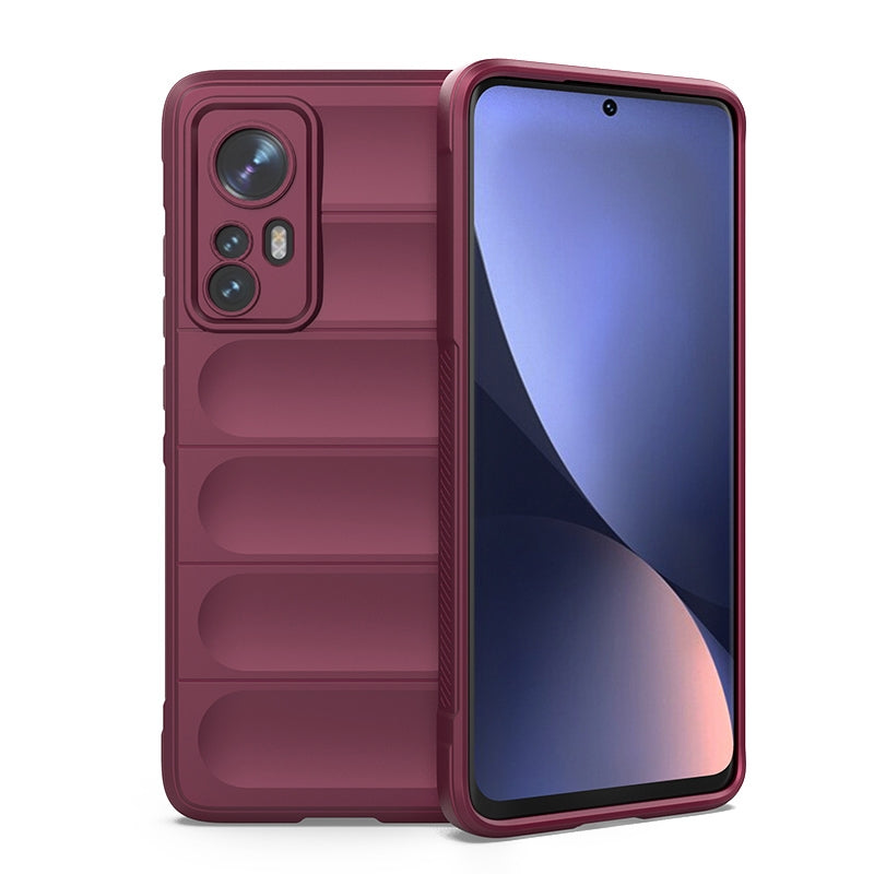 For Xiaomi 12 Magic Shield TPU + Flannel Phone Case - Stylish, Durable, and Lightweight Protection