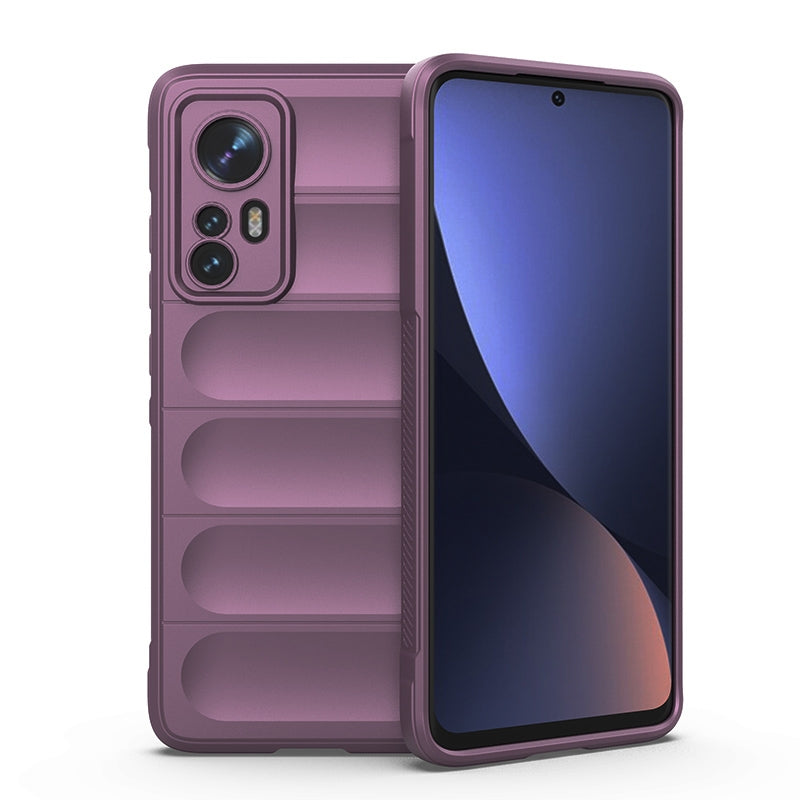 For Xiaomi 12 Magic Shield TPU + Flannel Phone Case - Stylish, Durable, and Lightweight Protection