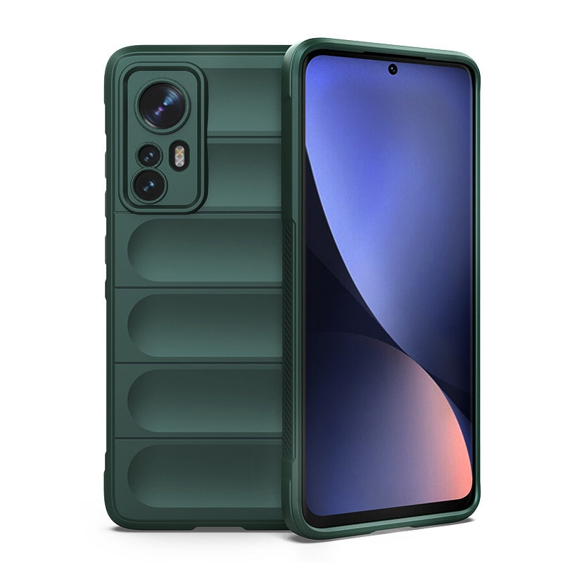 For Xiaomi 12 Magic Shield TPU + Flannel Phone Case - Stylish, Durable, and Lightweight Protection