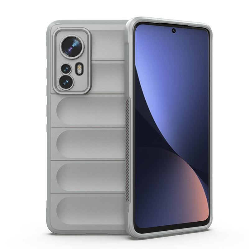 For Xiaomi 12 Magic Shield TPU + Flannel Phone Case - Stylish, Durable, and Lightweight Protection