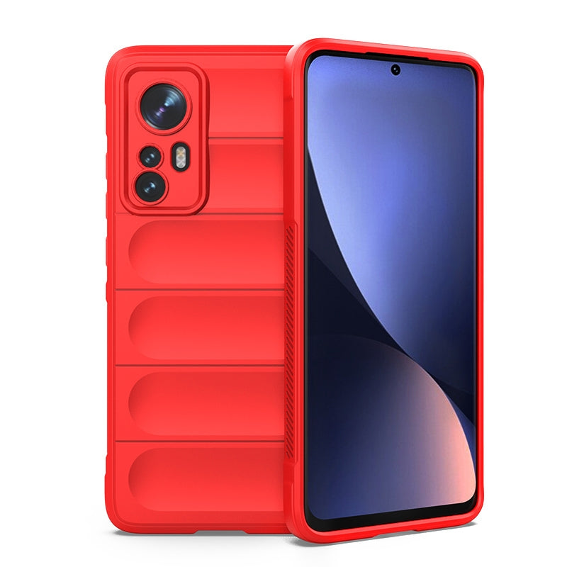 For Xiaomi 12 Magic Shield TPU + Flannel Phone Case - Stylish, Durable, and Lightweight Protection