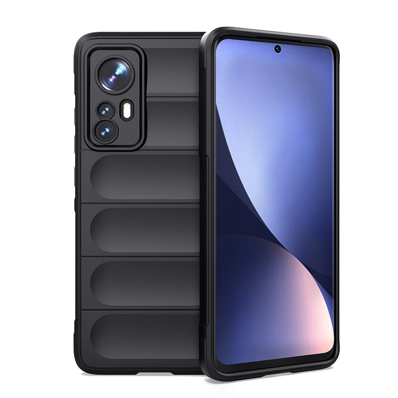 For Xiaomi 12 Magic Shield TPU + Flannel Phone Case - Stylish, Durable, and Lightweight Protection