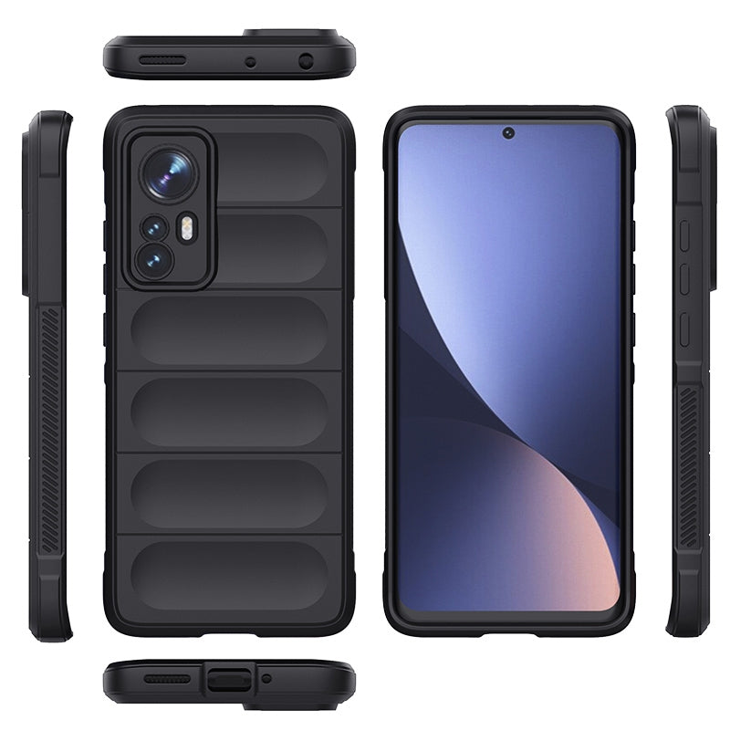 For Xiaomi 12 Magic Shield TPU + Flannel Phone Case - Stylish, Durable, and Lightweight Protection