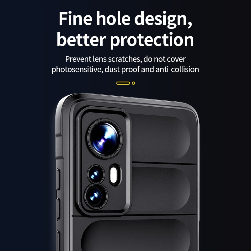 For Xiaomi 12 Magic Shield TPU + Flannel Phone Case - Stylish, Durable, and Lightweight Protection